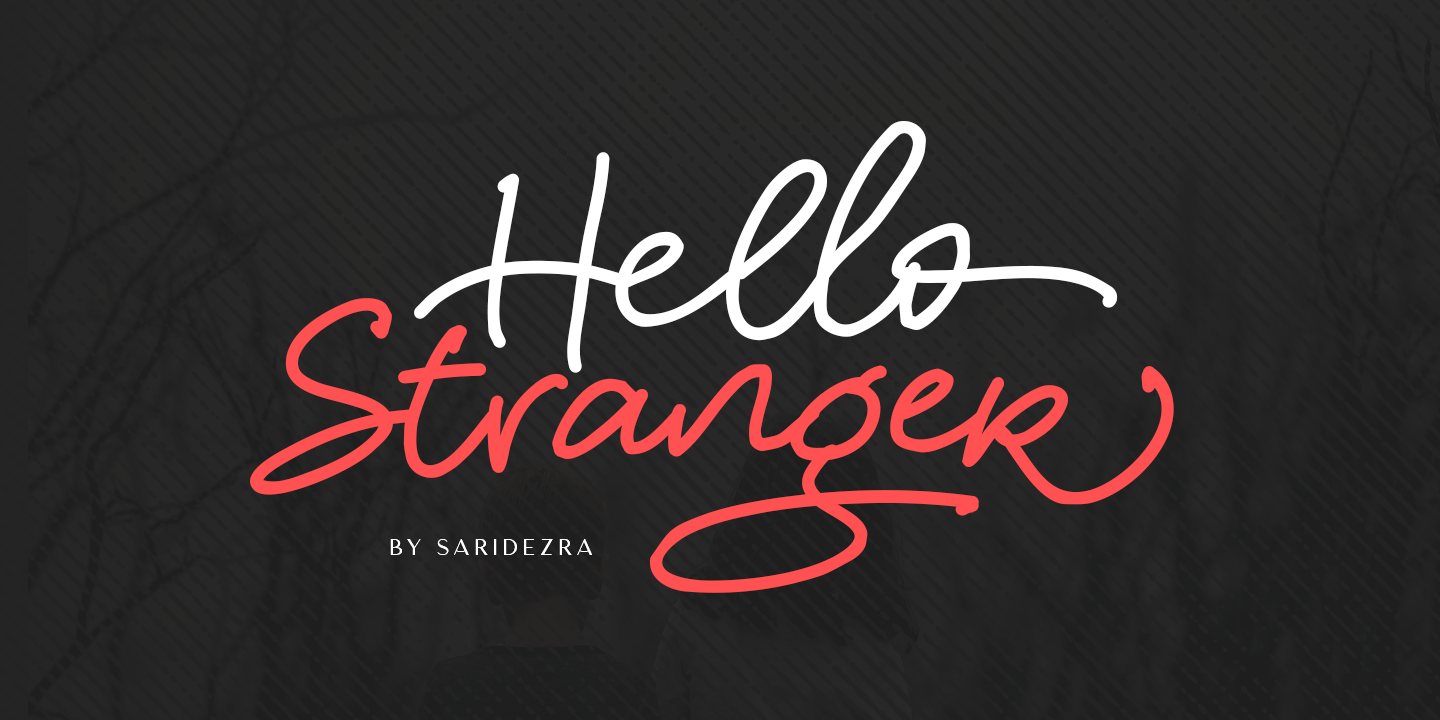 Beispiel einer Hello Stranger-Schriftart #1